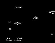 une photo d'Ã©cran de Meteor Defense sur Atari 2600